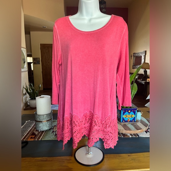 Soft surroundings, long sleeve blouse - Picture 3 of 5